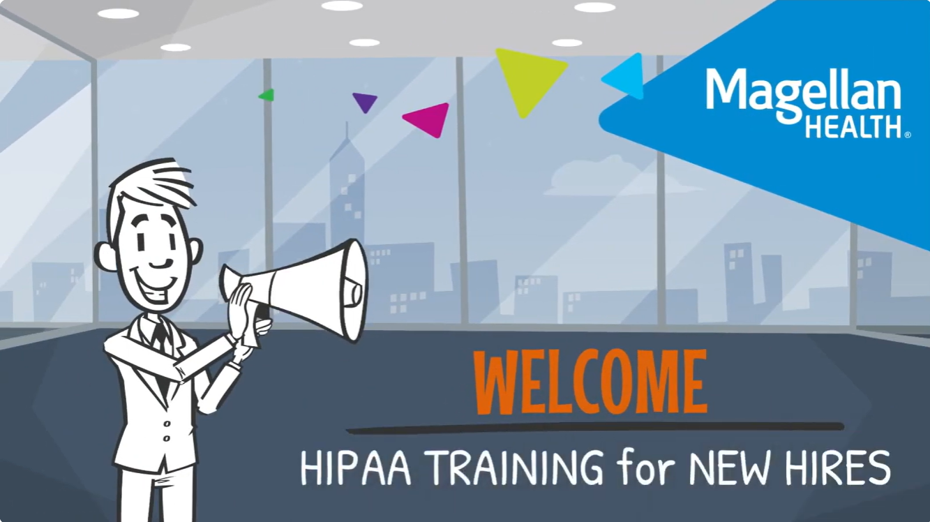 Magellan Health HIPAA Training for New Hires — course welcome screen